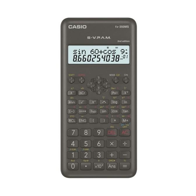 

fgk-24 Kalkulator Ilmiah CASIO FX-350MS 2nd Edition Scientific Calculator Sale