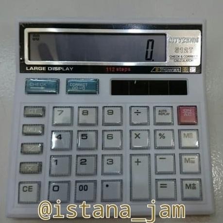 

we-12 Kalkulator Citizen 512 Putih Original . Kalkulator 12 Digit murah Murah