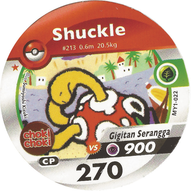 Kartu Pokemon Medalion Choki Choki Shuckle