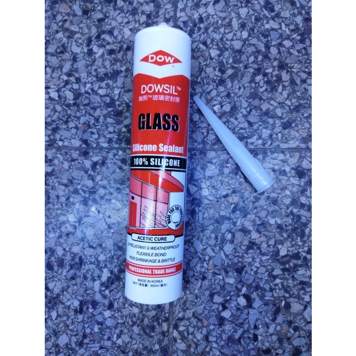 DOWSIL GLASS PREMIUM SEALANT LEM TEMBAK KACA AQUARIUM