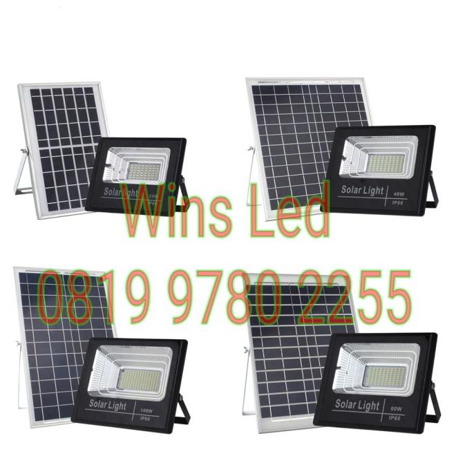 Lampu Sorot Led Tenaga Surya 40W Tembak Solar Panel 40Watt 40 Watt