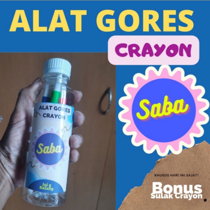 

Alat Kerok Gores Crayon SABA Isi 5 Mata Anti Karat Bonus Sulak Gambar