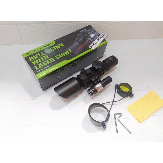 TELESCOPE M9 LS3-10X42E TELESKOP M9 LS3-10X42E LASER MERAH ACCURATE M9