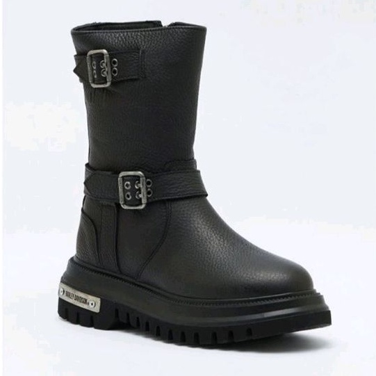 Sepatu boots wanita harley davidson sahara black original