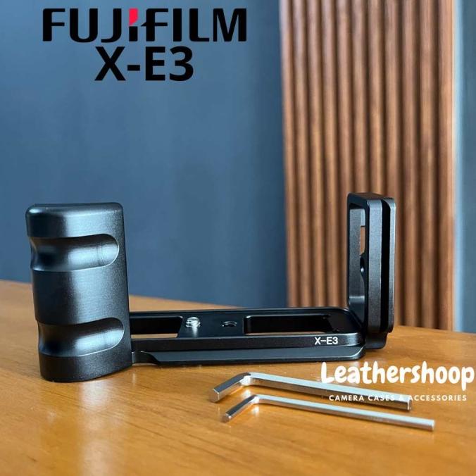 L Plate Hangrip Fujifilm XE3 Fuji X-E3 Grip Bracket Handling Logam