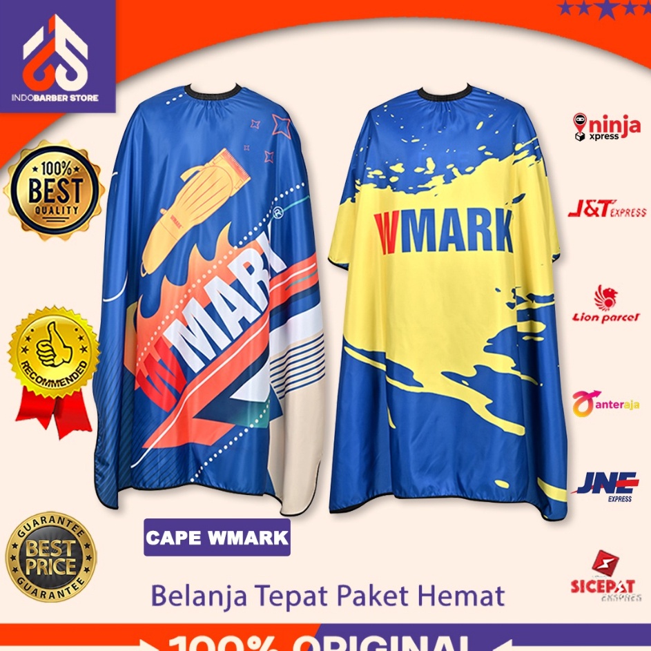 Ready Cape Wmark Original Kain Kip Kep Alat Cukur Pangkas Rambut Barbershop