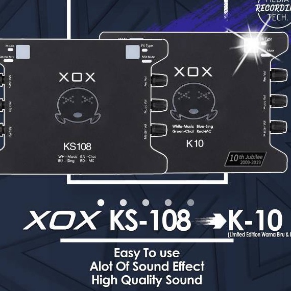 Dijual Murah XOX KS108 KS 108 K10 Soundcard Spesial Karaoke Online & Broadcasting