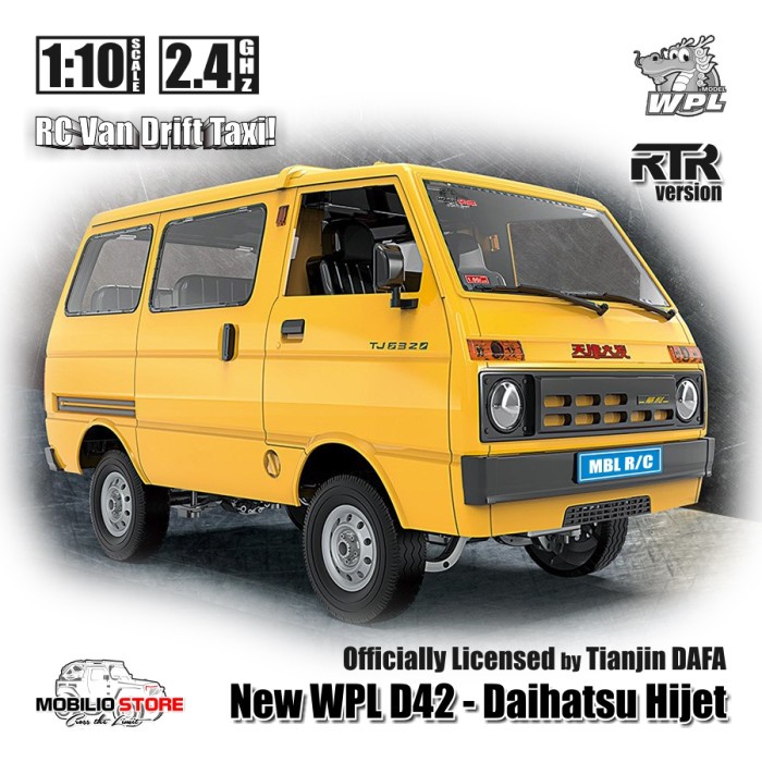 WPL D42 Daihatsu Hijet 1:10 RC Van Officially Licensed by TIANJIN DAFA