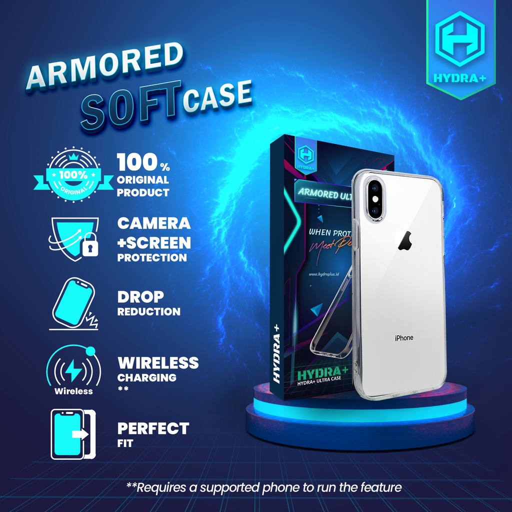 HYDRA+ iPhone X / XS Armored Soft Case - Casing Softcase