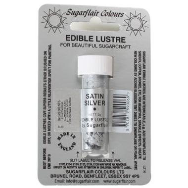 

] Sugarflair Edible Lustre Dust - Satin Silver