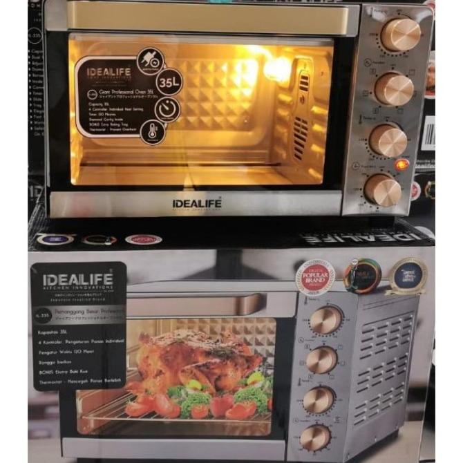 Produk Unggulan] IDEALIFE OVEN PEMANGGANG IDEALIFE IL 335 KAPASITAS 35 LITER