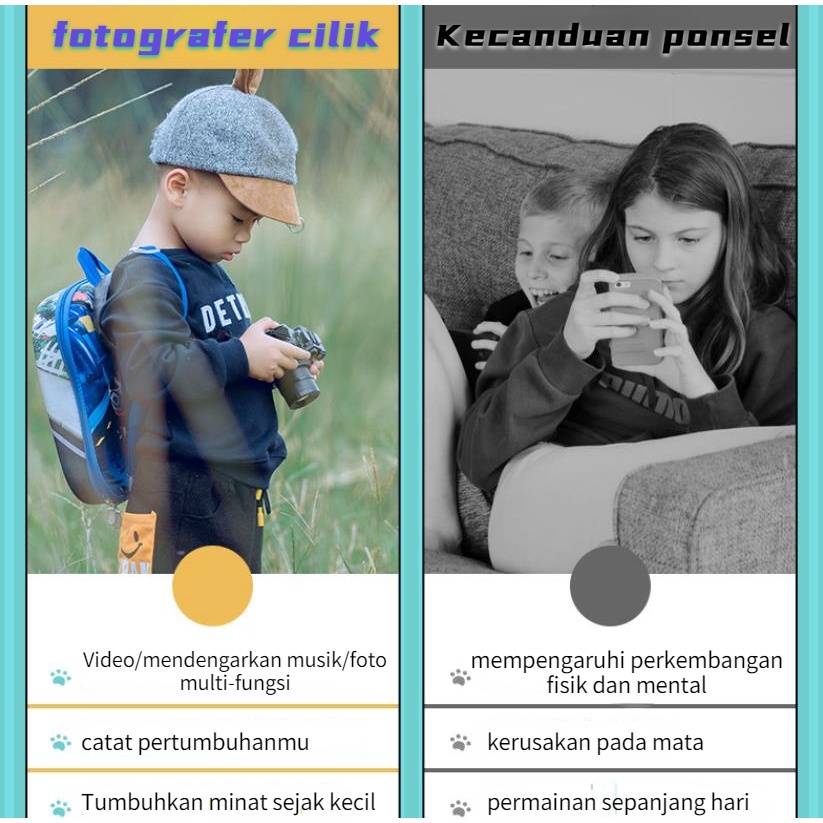 16G Kids Camera/ Kamera Analog Anak Mainan/Kartun Kamera Digital Ni Anak/Digital Slr Kamera/Kamera