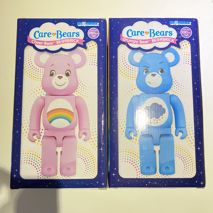 Bearbrick Care Bear Cheer and Grumpy Bear 400% Be@rbrick