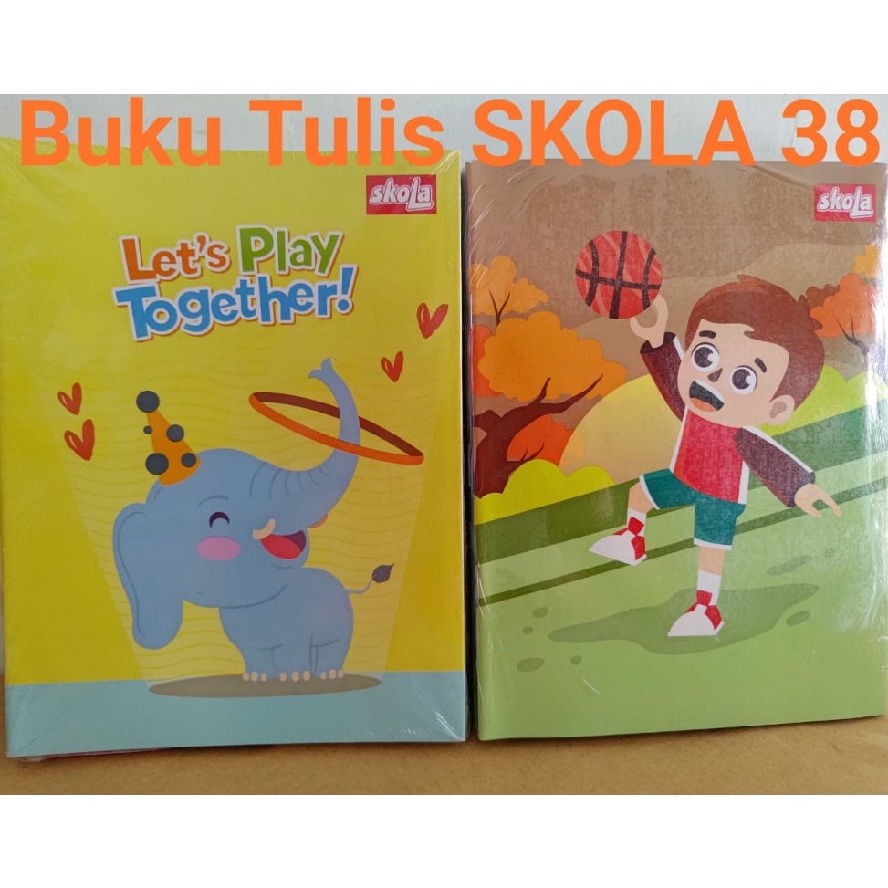 

[PROMO N5BA] (1 Pak) Buku Tulis Skola By SIDU 38 Lembar 10 buku 120