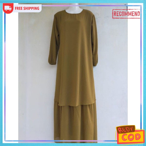 Dres Perempuan Syari Games Cewek Hari Raya Gamis Polos Mewah Gamus Prempuan Dewasa Bj Gamis Lebaran 