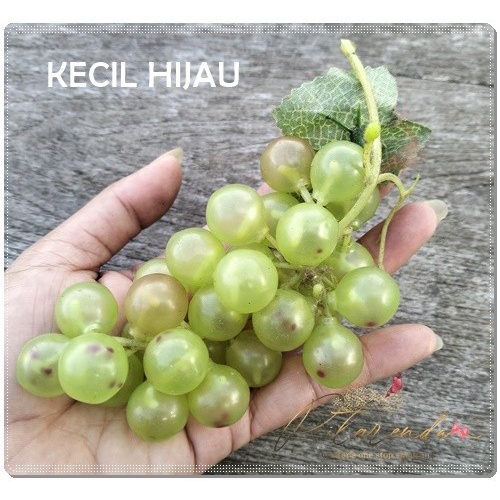 [Plastik] Afbh-37 : Pajangan Buah / Replika Buah Anggur (Per Buah) [Mini]