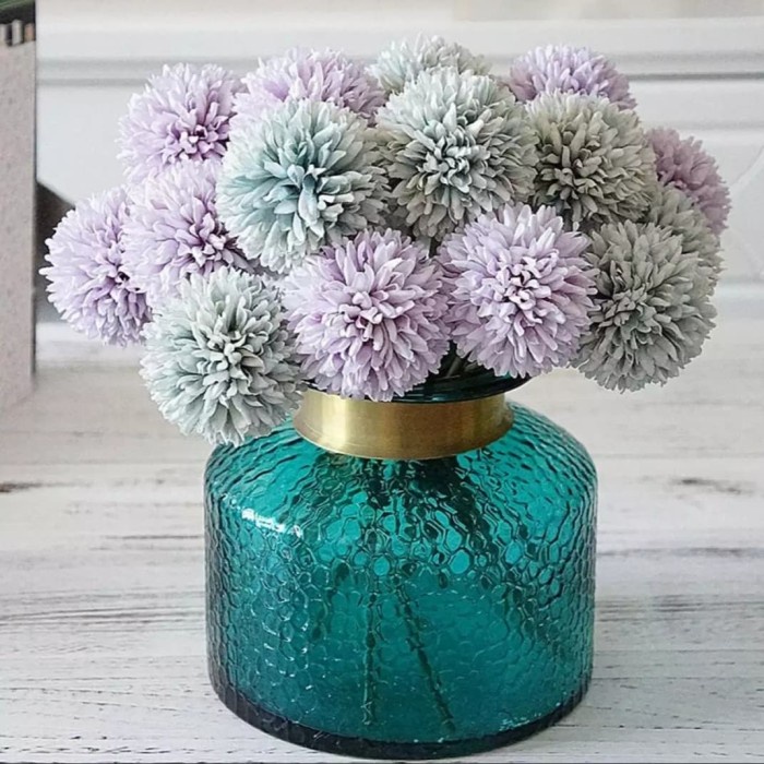 [Plastik] Bunga Sutra Dandelion Hydrangea Artificial Bunga Dekorasi [Mini]