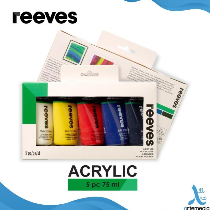 

Cat Akrilik Reeves 5x75ml Acrylic Color Paint Set
