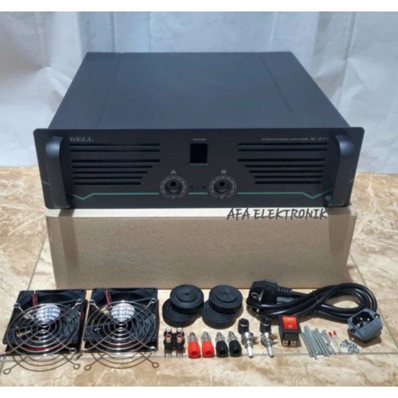 Box Power Amplifier BELL M277 Full Accessories Siap Rakit Original
