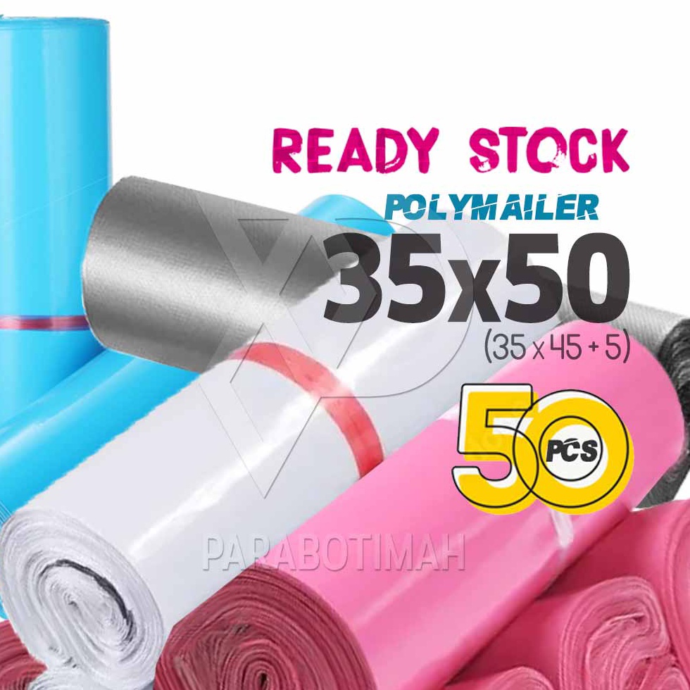 

Langsung Beli Polymailer plastik packing EKONOMIS 35x50 isi +- 50 lbr murah ready stock Bandung LCZ