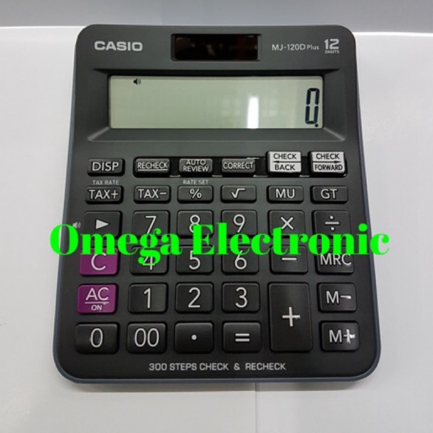 

waoc -12 Casio Desktop MJ-120D Plus - Kalkulator Meja Office check correct MJ 120D Plus LNP
