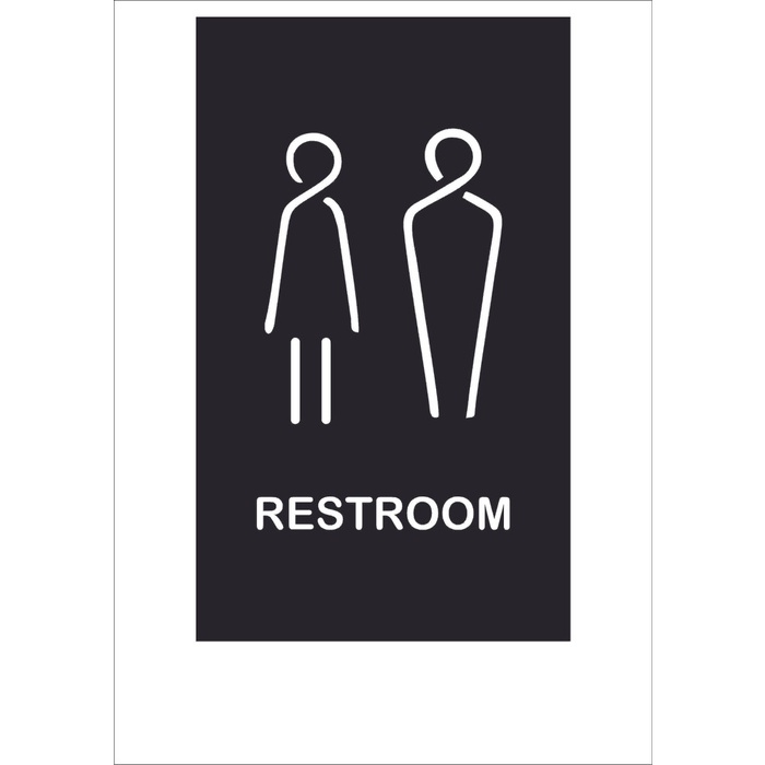 

Sign Acrylic Modern REST ROOM Sign Board Acrylic 15X25 best choice