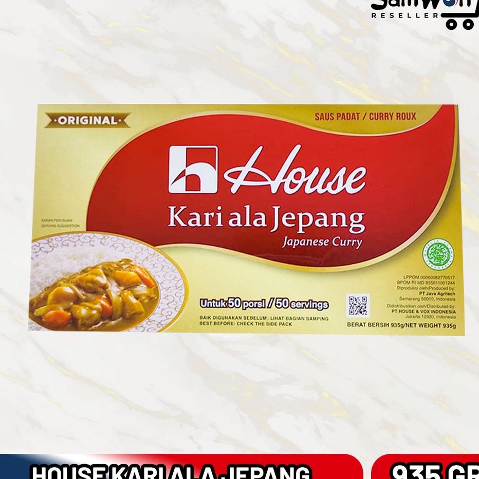 

➯✽✷ House Curry Bumbu Kari Saos Paste JEPANG 1kg (Bisa untuk 50 porsi) Produk