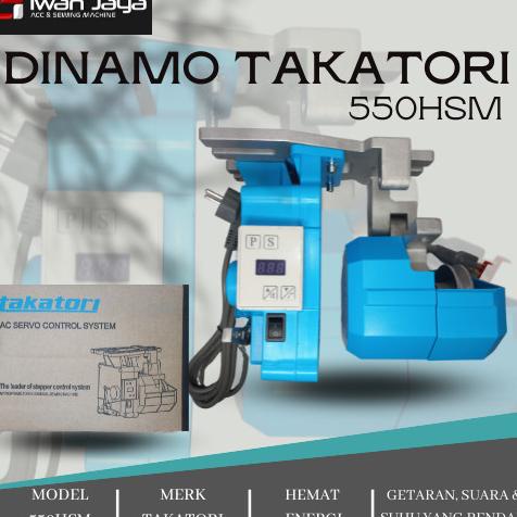 Dinamo Servo Takatori TK-550HSM Mesin Jahit Industri