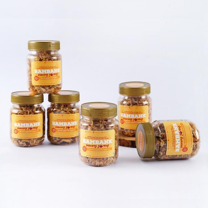 

Bawang Goreng Dek Bambank - Paket 420 Gram ( Isi 6 Toples )