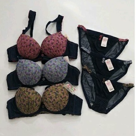 Bra set katun bh dan celana dalam setelan push up bra art.8020