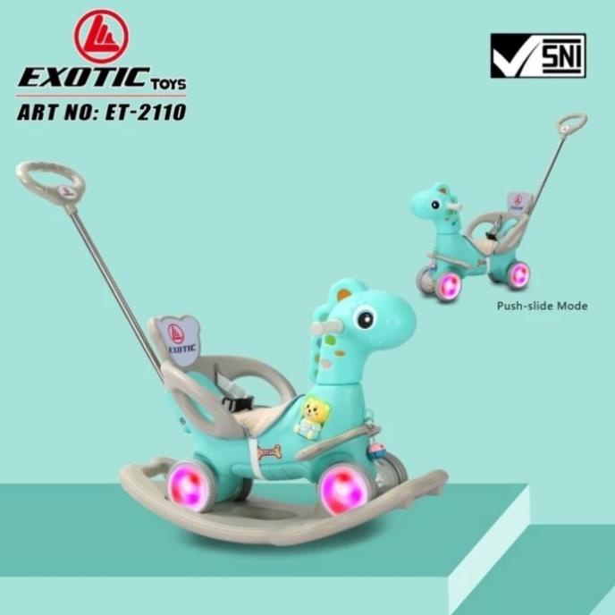 Ride On 3 in 1 Dino / Horse Exotic Mainan Anak Kuda Kudaan