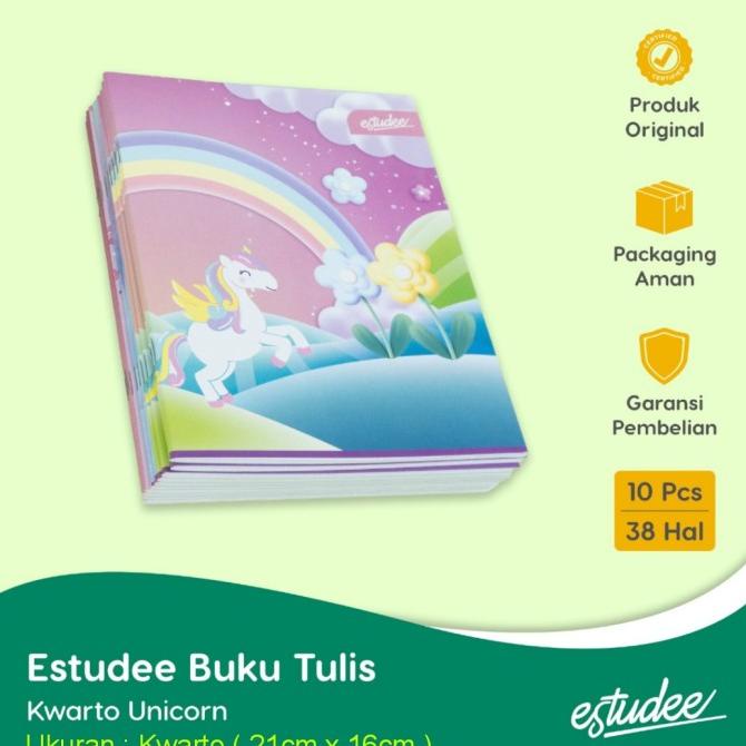 

Buku Tulis Estudee Kwarto 38 Unicorn Isi 10