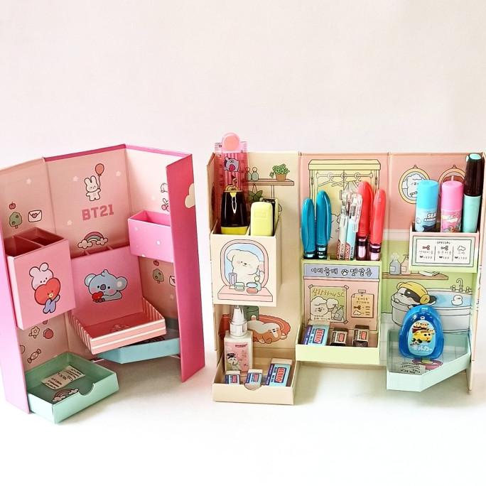 

BOS Kotak Pensil Karton Rak Berdiri Tingkat/Pencil Case/Pencil Box