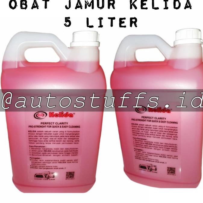 OBAT JAMUR KACA MOBIL KELIDA/ SUPER PEMBERSIH KACA/PEMBERSIH KACA 5L