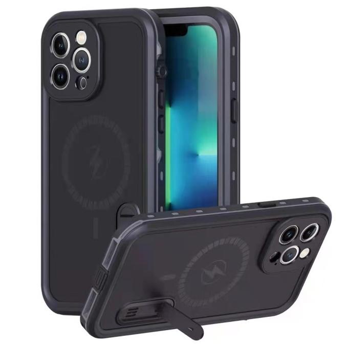 Casing IPhone 13 13 Pro 13 Pro Max Waterproof Diving Kickstand Case