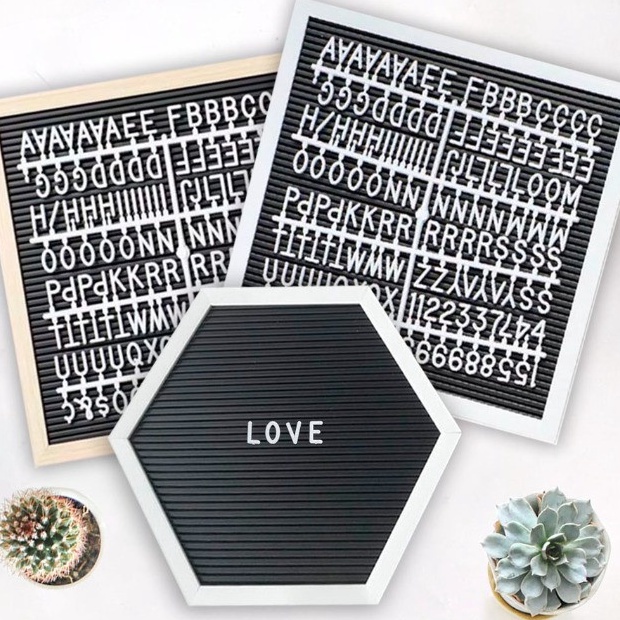 

(✔ R☑ZY) [1 Pcs] Letter Board / Papan Tulis Tempel / Papan Huruf & Angka / Papan Nama Bayi / Papan Huruf 25x25- langsung.kiirim.