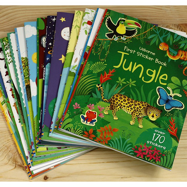 

(M-B➸➤L> [PART 2] USBORNE FIRST STICKER BOOK BUKU STIKER ANAK ANAK- kekiniian..