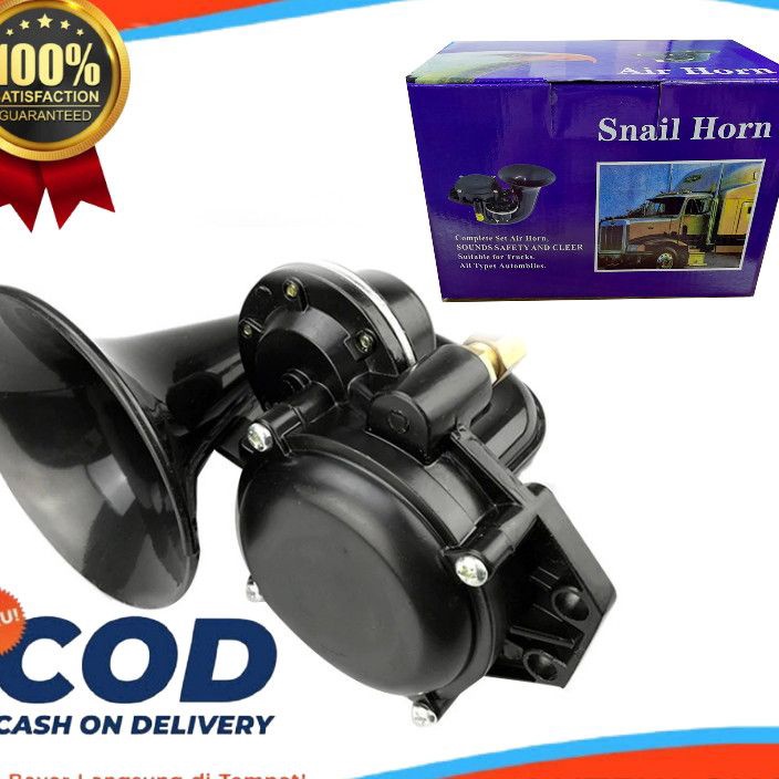 Promo klakson keong Angin 2/24Volt 135dB Klakson mobil Truck Scania tlakson keong.