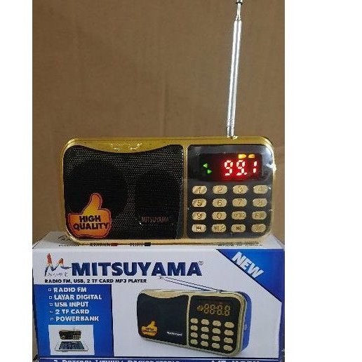 (♥❤ V1J) Radio portable mitsuyama ms 4024 /langsung.kiirim.