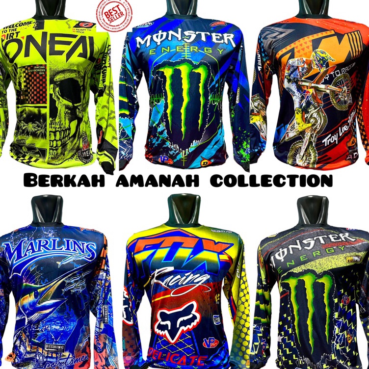 fd Baju balap dewasa/ atasan balap dewasa/ baju trail motorcross/ baju balap motor/ atasan trail dew