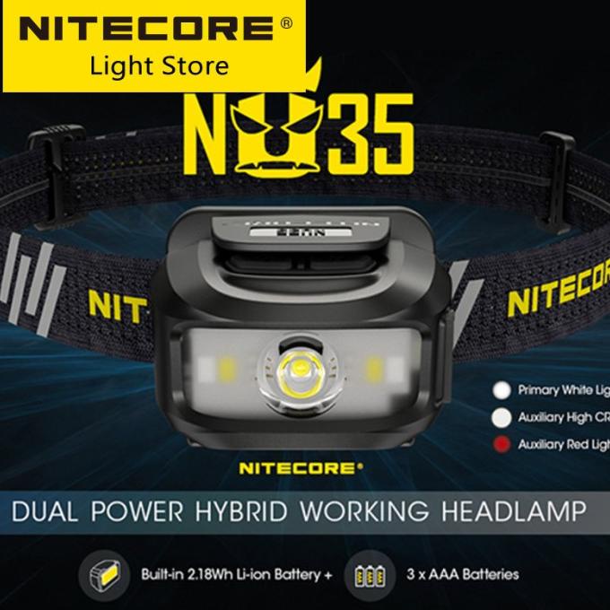 Nitecore Headlamp Senter Kepala Led Super Terang Rechargeable