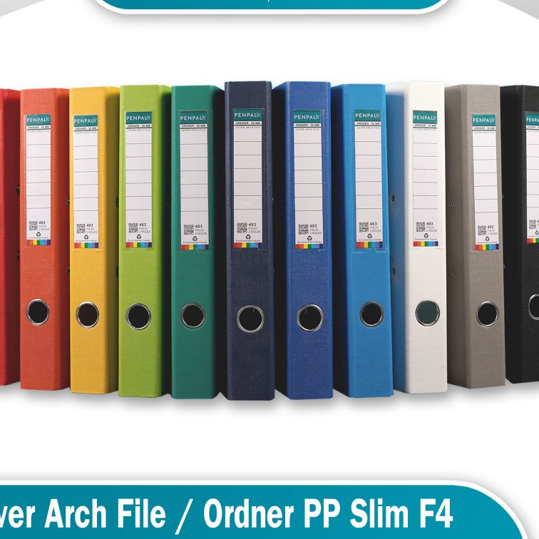 

[Q-O✯❦X] Penpal Lever Arch File / Ordner Folio Slim PL-403- top.produk..