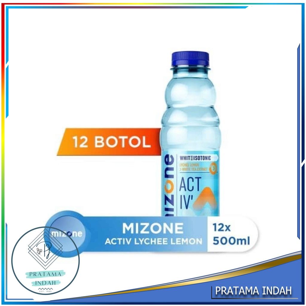 

MIZONE ACTIVE MINUMAN ISOTONIC LYCHEE LEMON 500Ml 1 KARDUS ISI 12 BOTOL (GROSIR&ECERAN)