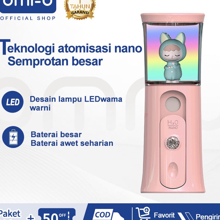 Grosir Omfu Nano Spray Pelembab Kabut Nano Spray Wajah Nano Spray Anak Spray Wajah Nano Spray Dual N
