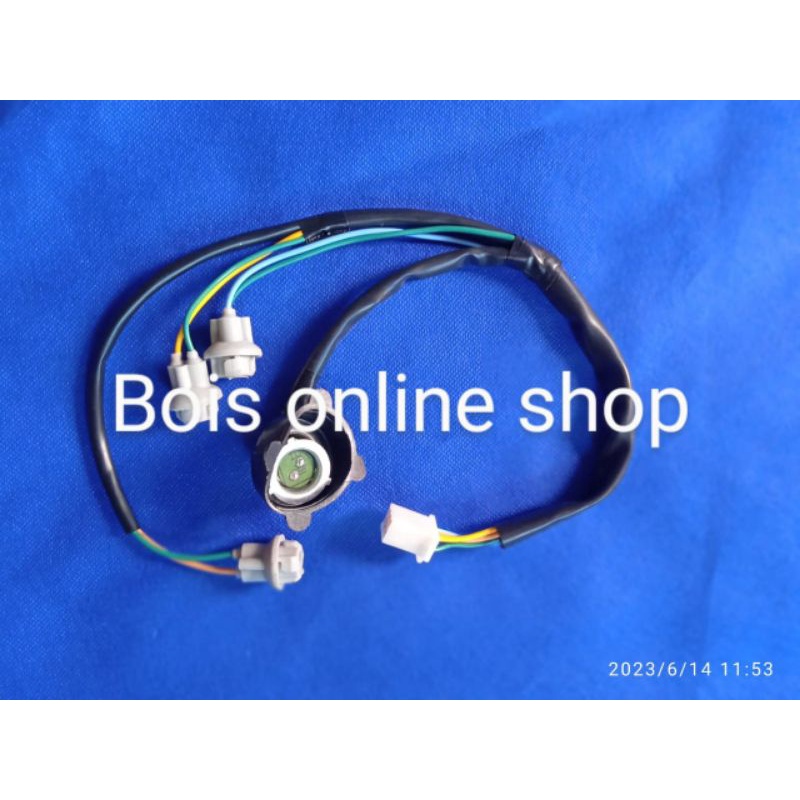 cob fitting kabel lampu depan beat fi 2013-2014 starter kasar