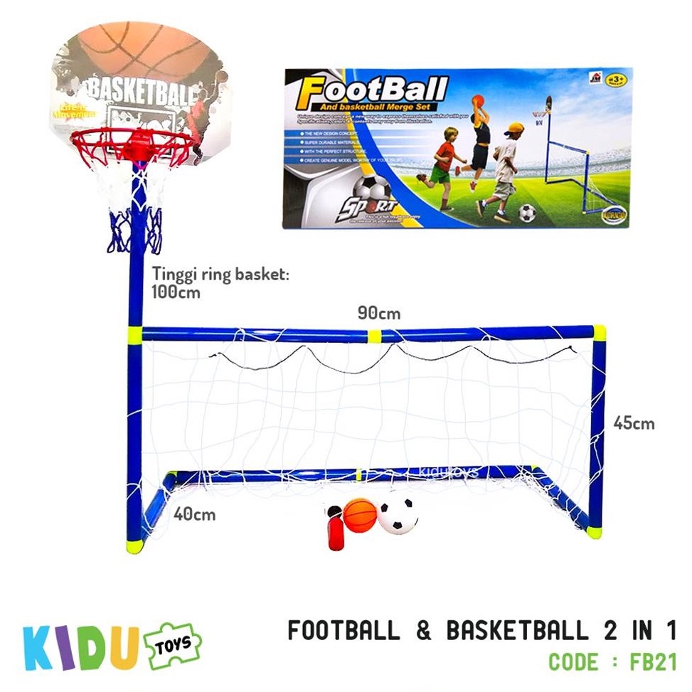 zi Mainan Anak Football & Basketball 2in1 ✺ Q ✉