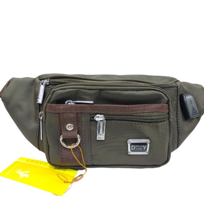 Terlaku.. COD TAS PINGGANG POLO DANNY asli TAS SLEMPANG  pria waistbag polo danny termurah ✰
