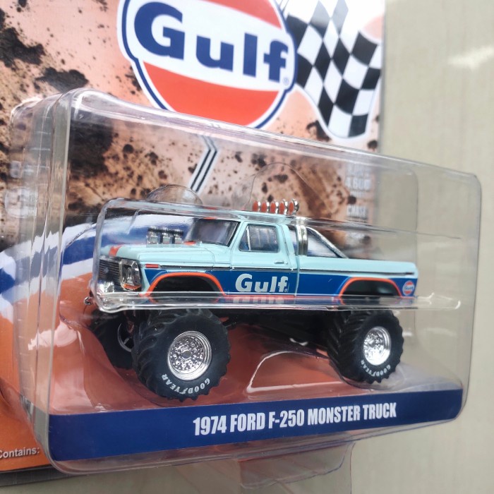 MUST HAVE GREENLIGHT FORD F-250 MONSTER TRUCK F250 GULF NOT JOHNNY LIGHTNING TERLARIS