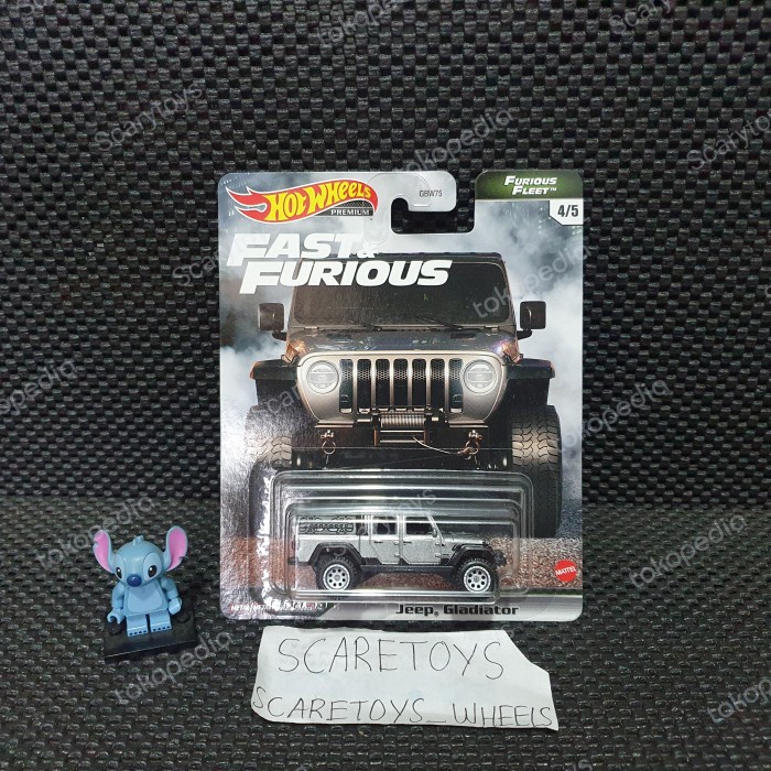 HOT SALE HOT WHEELS FAST & FURIOUS JEEP GLADIATOR SILVER FLEET PREMIUM TERBARU