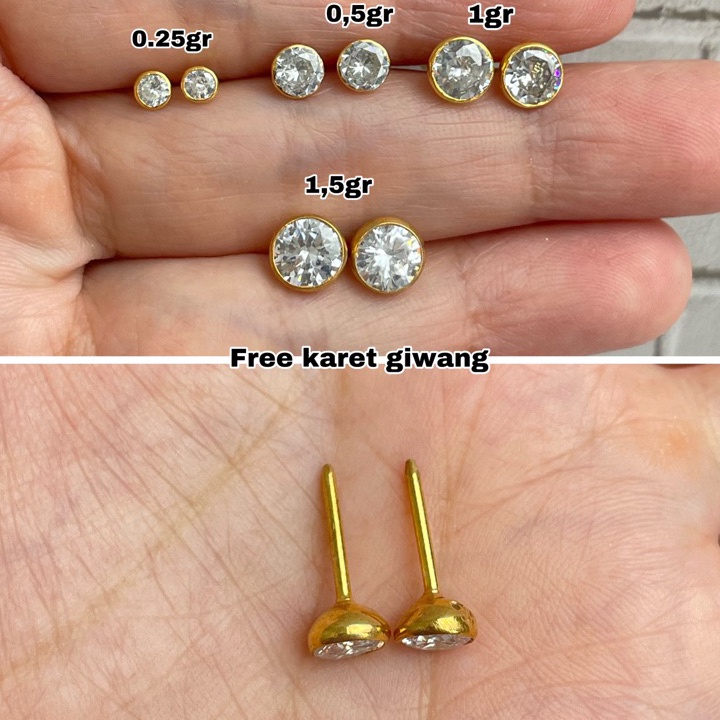 12.12 Product HOT GIWANG MATA BURUNG KECIL PERAK ASLI LAPIS EMAS 24K S925 CC248 grosir